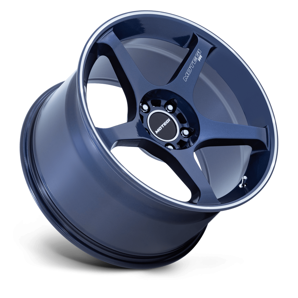 Felga aluminiowa MR159 BATTLE V Obsidian Blue W/ Machined Lip Stripe MOTEGI RACING - obrazek 2