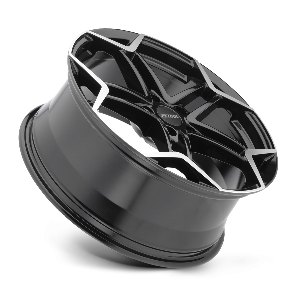 Felga aluminiowa P1A Gloss Black W/ Machined Cut Face PETROL - obrazek 3