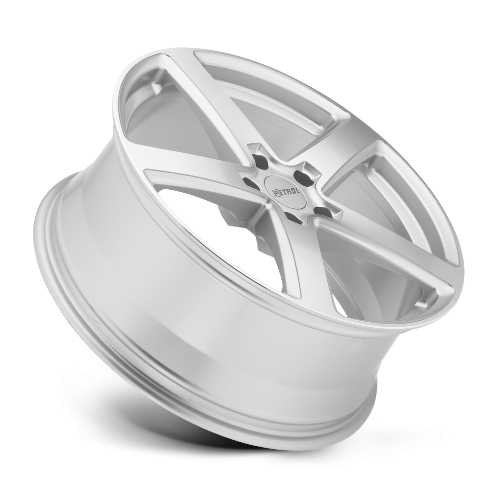 Felga aluminiowa P2A Silver W/ Machined Cut Face PETROL - obrazek 3