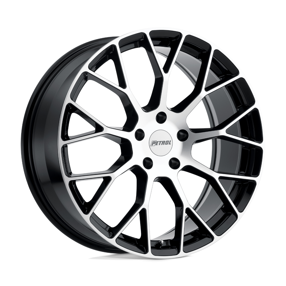 Felga aluminiowa P2B Gloss Black W/ Machined Face PETROL