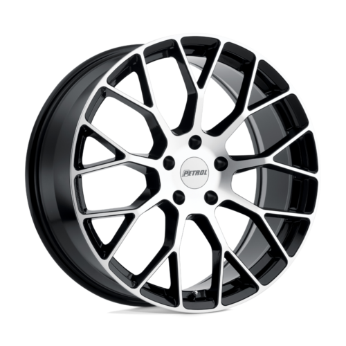 Felga aluminiowa P2B Gloss Black W/ Machined Face PETROL