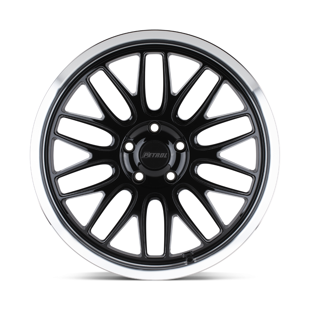 Felga aluminiowa P4C Gloss Black W/ Machined Cut Lip PETROL - obrazek 3