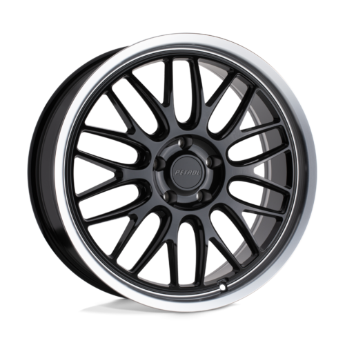Felga aluminiowa P4C Gloss Black W/ Machined Cut Lip PETROL