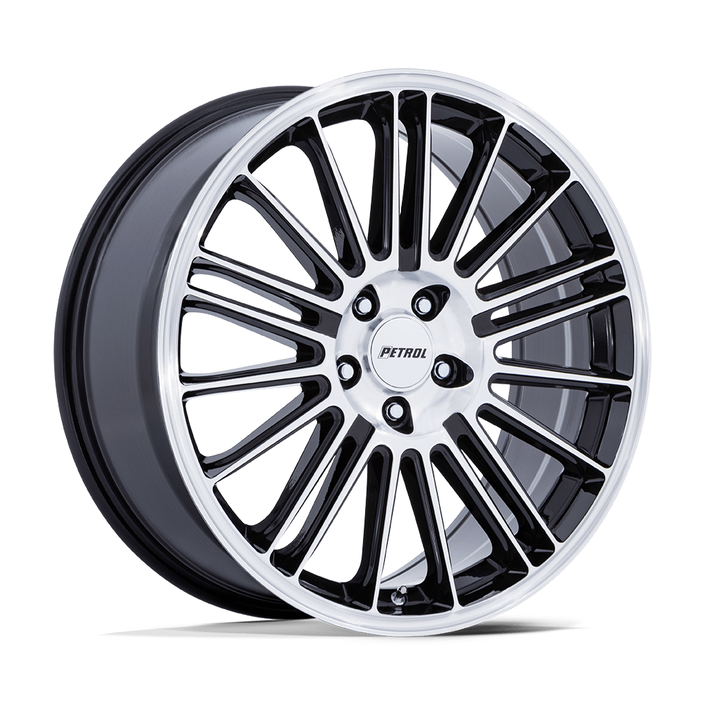 Felga aluminiowa PE001 P1D Gloss Black W/ Machined Face PETROL