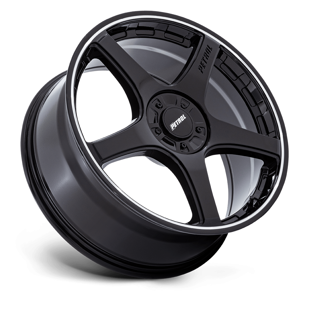 Felga aluminiowa PE003 P2E Gloss Black W/ Machined Lip PETROL - obrazek 2