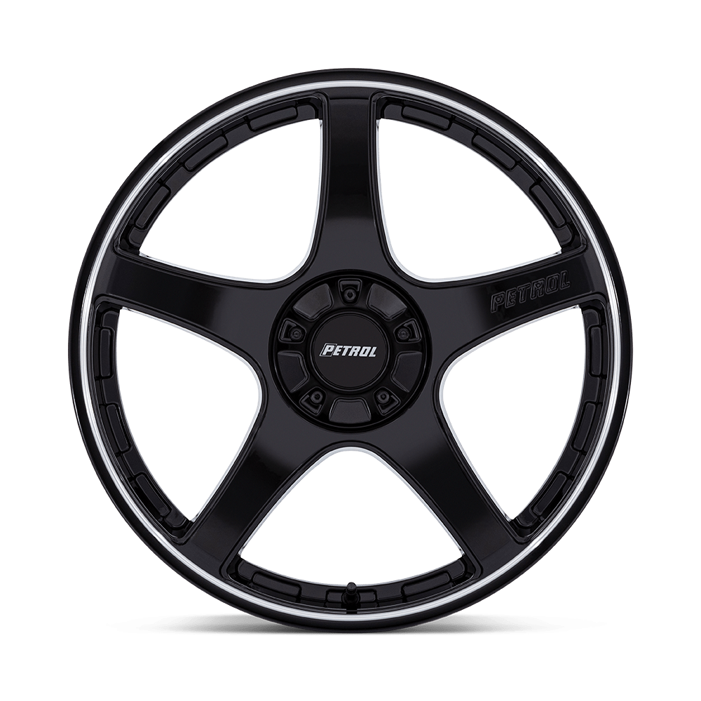 Felga aluminiowa PE003 P2E Gloss Black W/ Machined Lip PETROL - obrazek 3