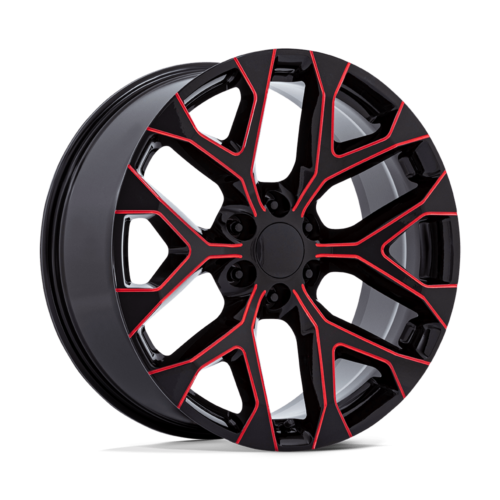 Felga aluminiowa PR177 Gloss Black Red Milled PERFORMANCE REPLICAS