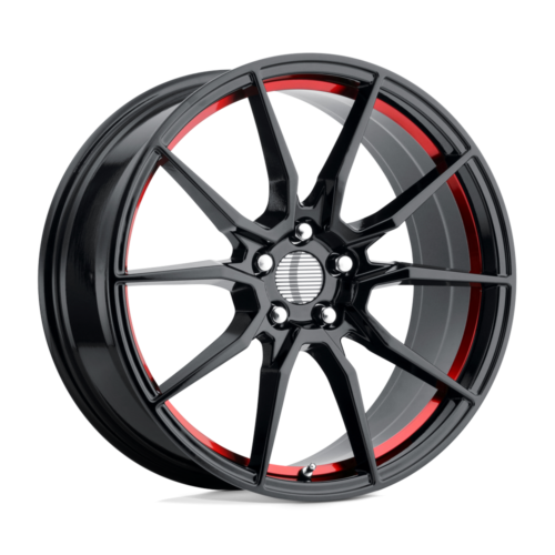 Felga aluminiowa PR193 Gloss Black Red Machined PERFORMANCE REPLICAS