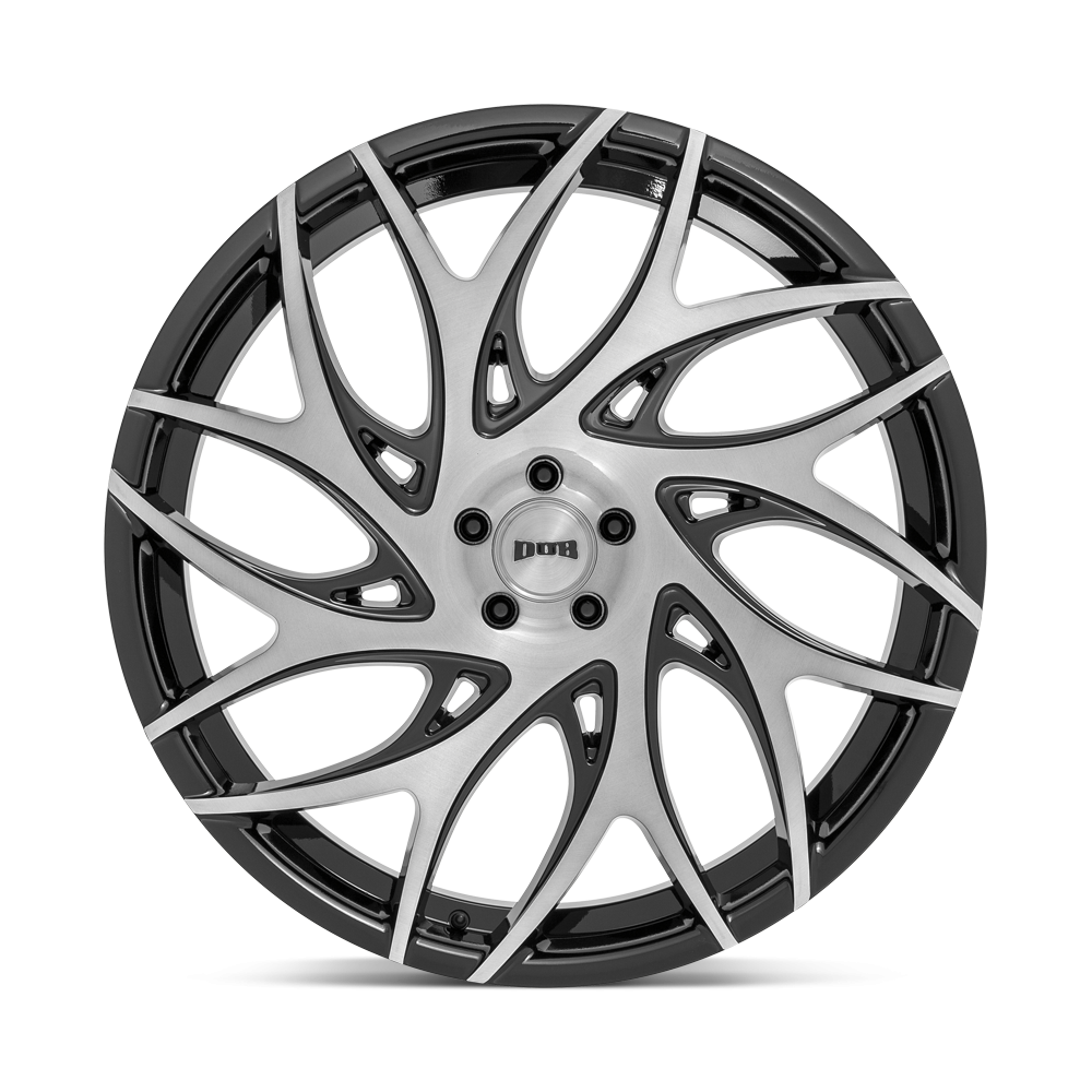 Felga aluminiowa S260 G.O.A.T. Brushed Face W/ Gloss Black Dark Tint Spokes DUB - obrazek 2