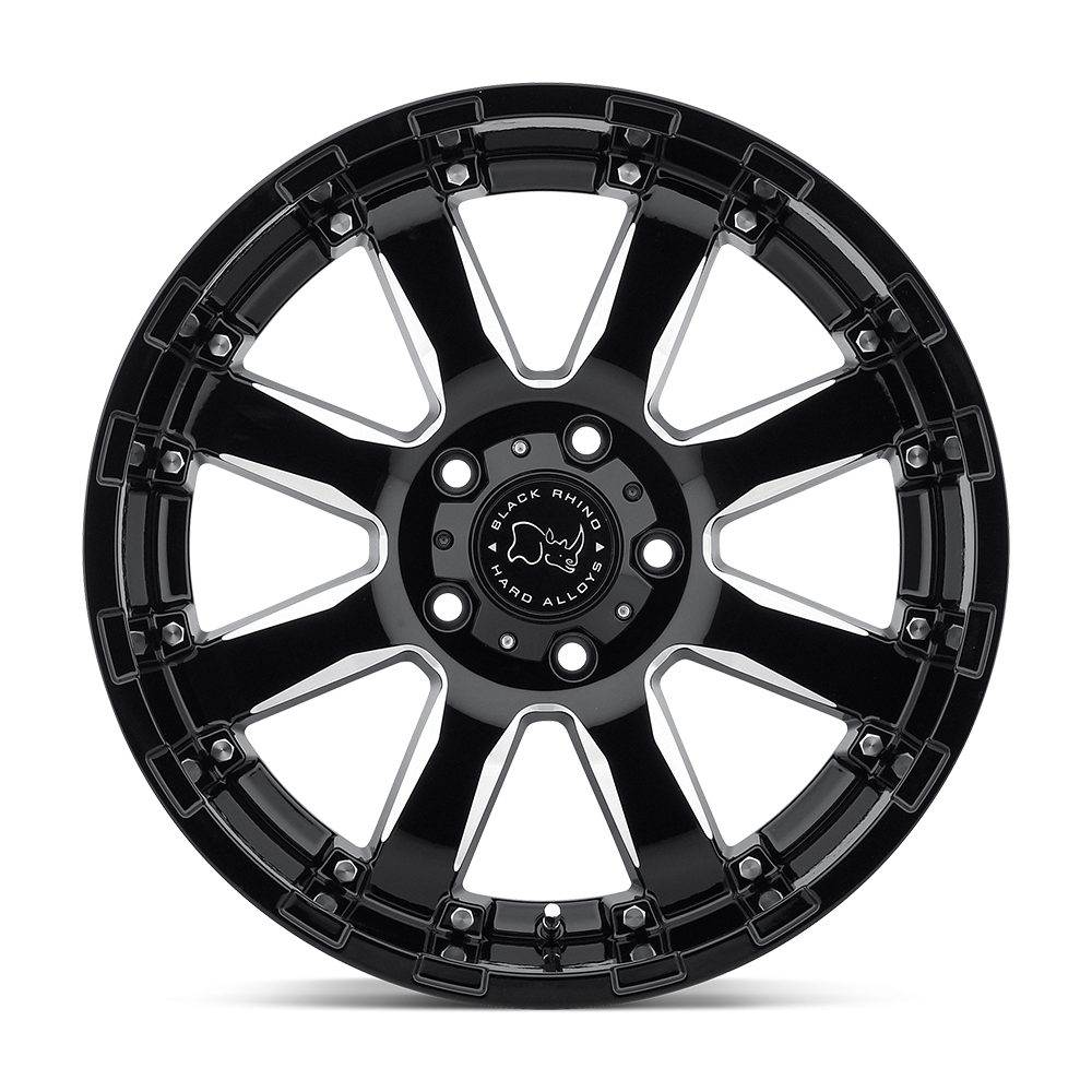 Felga aluminiowa SIERRA Gloss Black W/ Milled Spokes BLACK RHINO - Image 2