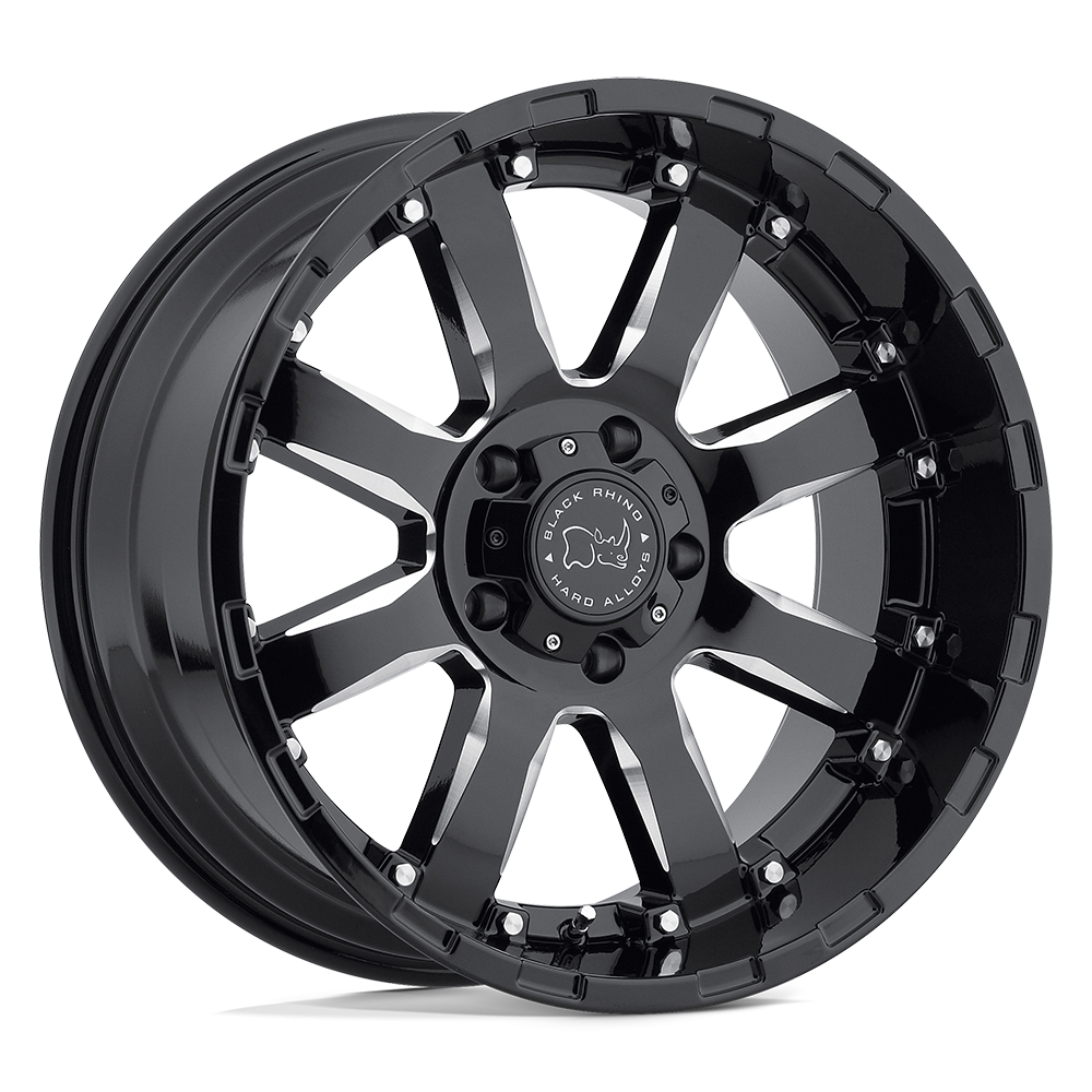 Felga aluminiowa SIERRA Gloss Black W/ Milled Spokes BLACK RHINO