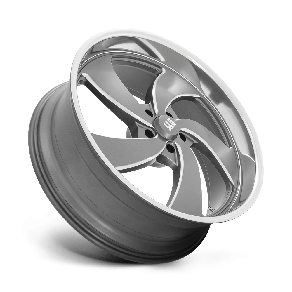Felga aluminiowa U133 DESPERADO Anthracite Milled Diamond Cut Lip US MAGS - obrazek 2