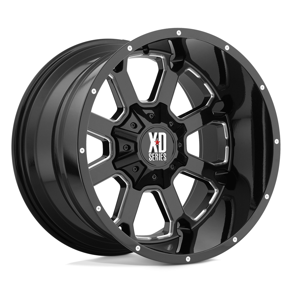Felga aluminiowa XD825 BUCK 25 Gloss Black Milled XD SERIES