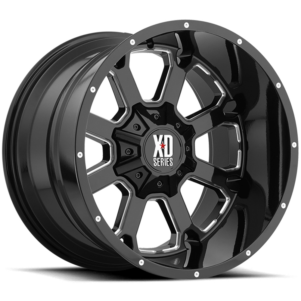 Felga aluminiowa XD825 Buck 25 Gloss Black Milled XD Series