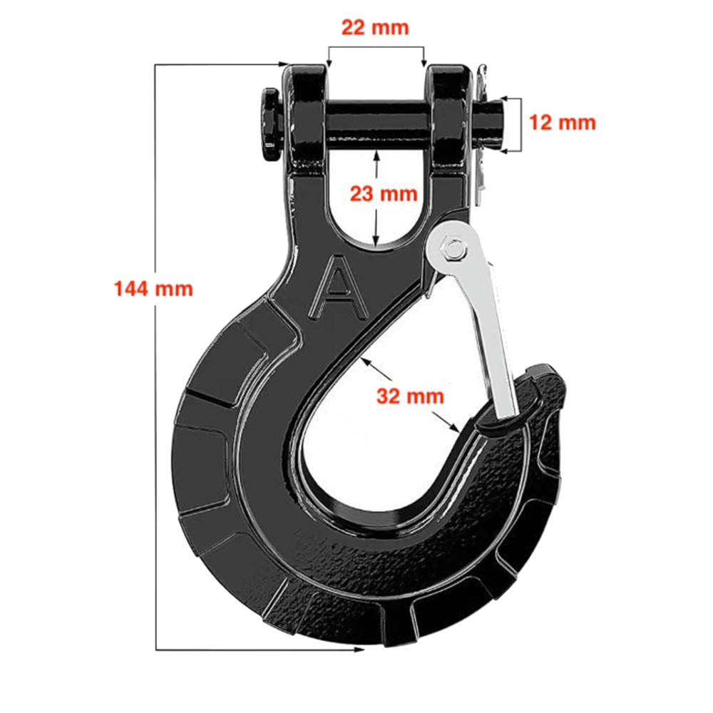 Hak kuty Clevis czarny OFD 3/4" - Image 7