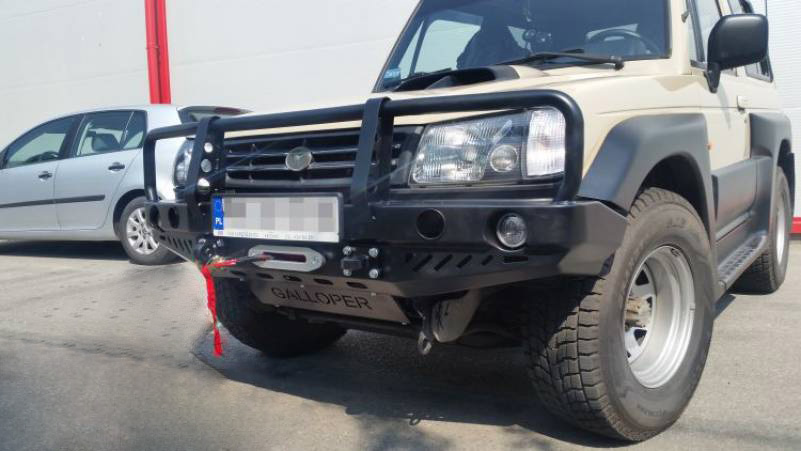 ZDERZAK PRZÓD Z BULLBAREM HYUNDAI GALLOPER INNOVATION 98-03
