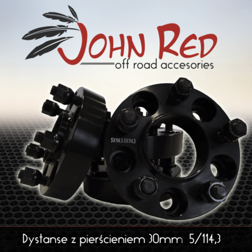 Dystanse aluminiowe z pierścieniem 30mm 71,6 5/114,3 Jeep