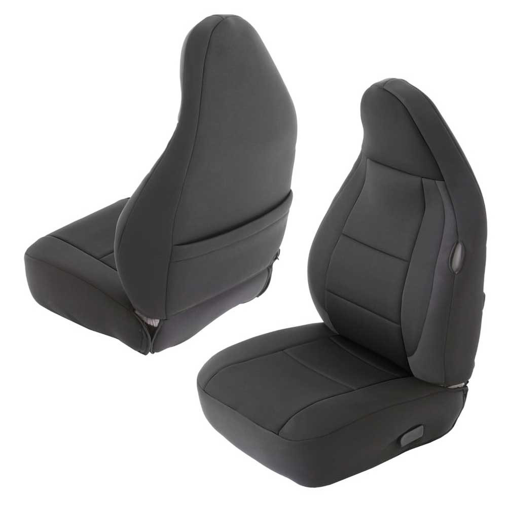 Komplet pokrowców na fotele Black Sides/Black Center neopren Smittybilt - obrazek 3