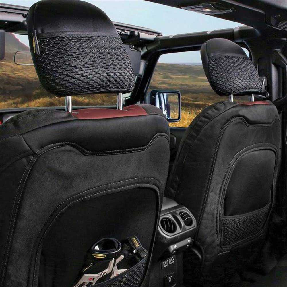 Komplet pokrowców na fotele neoprene black/red Smittybilt GEN2 - obrazek 3