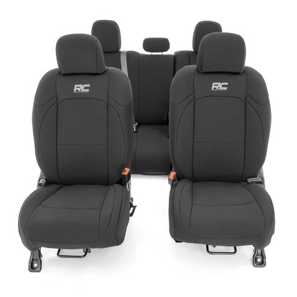 Komplet pokrowców na fotele neoprene black Rough Country - obrazek 4