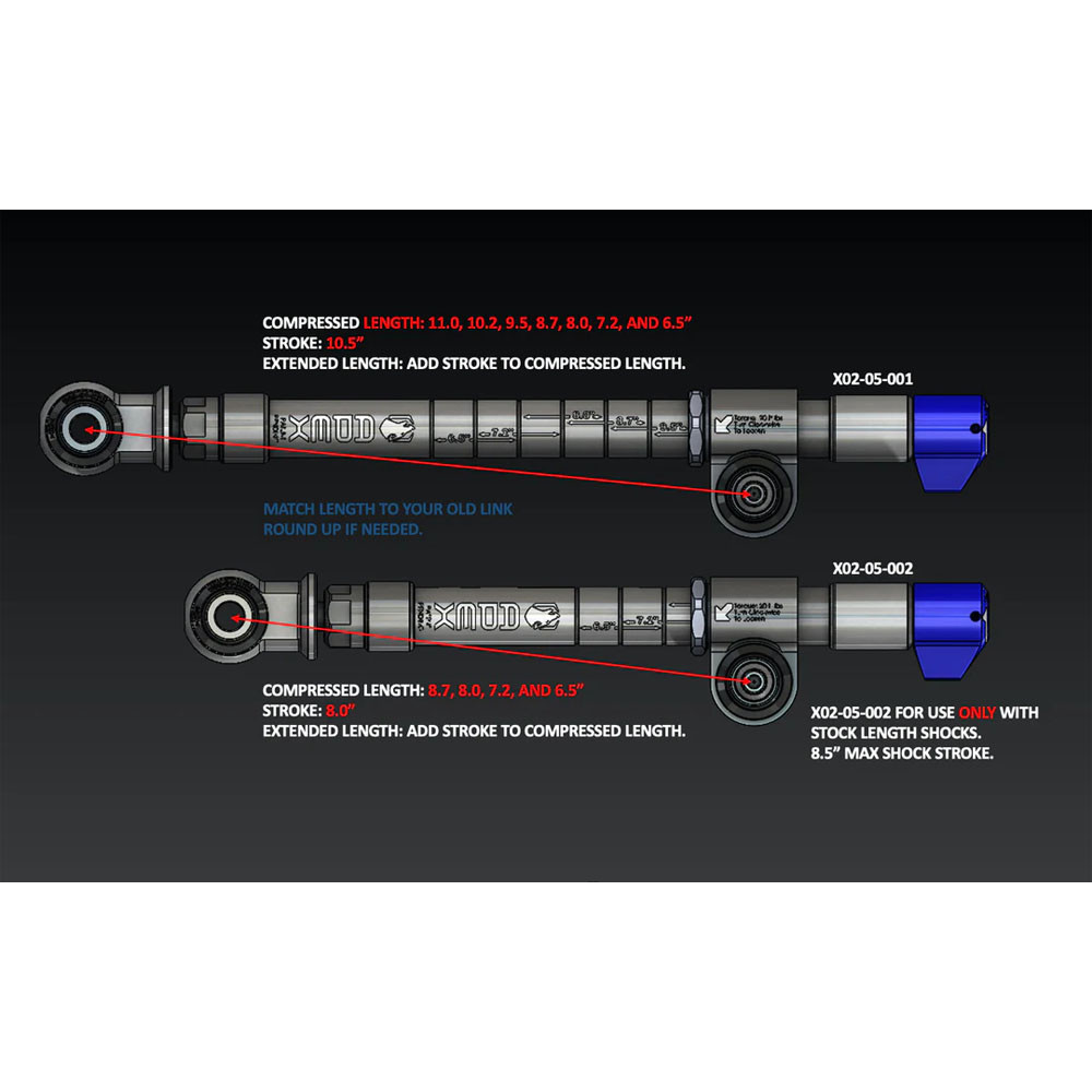 Łączniki stabilizatora Apex AutoLynx Lift 0-2" - obrazek 4