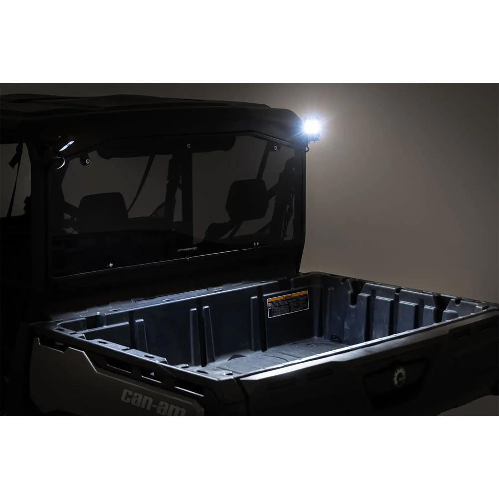 Lampy LED 2" kwadratowe Rough Country Black Series - Image 3