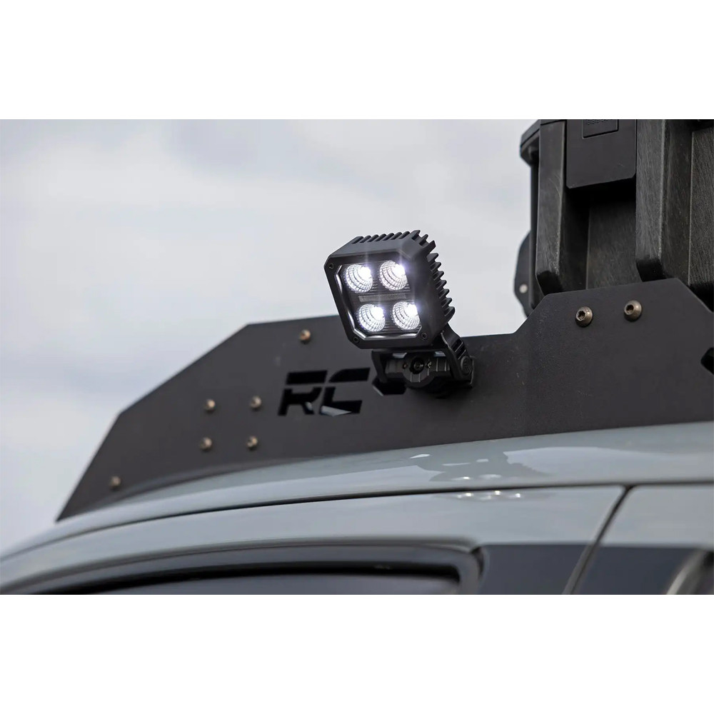 Lampy LED 2" kwadratowe Rough Country Black Series - Image 7