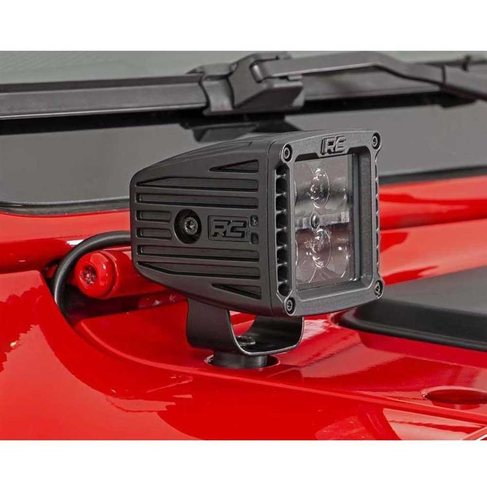 Lampy LED 2" kwadratowe Rough Country Black Series - Image 2