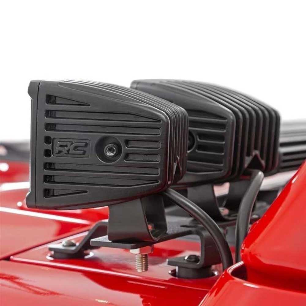 Lampy LED 2" kwadratowe white DRL Rough Country Black Series - Image 4