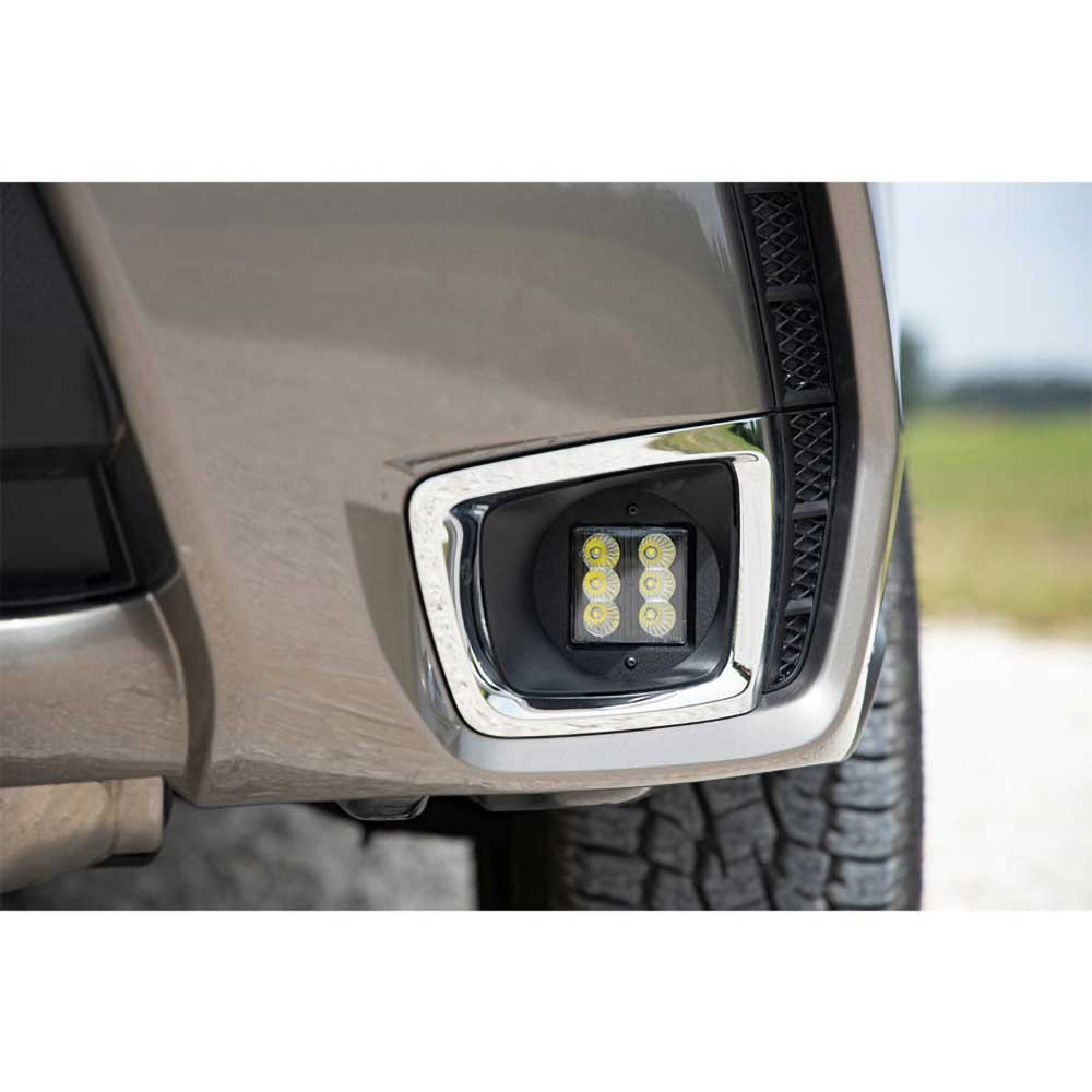 Lampy przeciwmgielne Cree LED 2" Flood Beam z mocowaniem Rough Country Black Series - Image 4