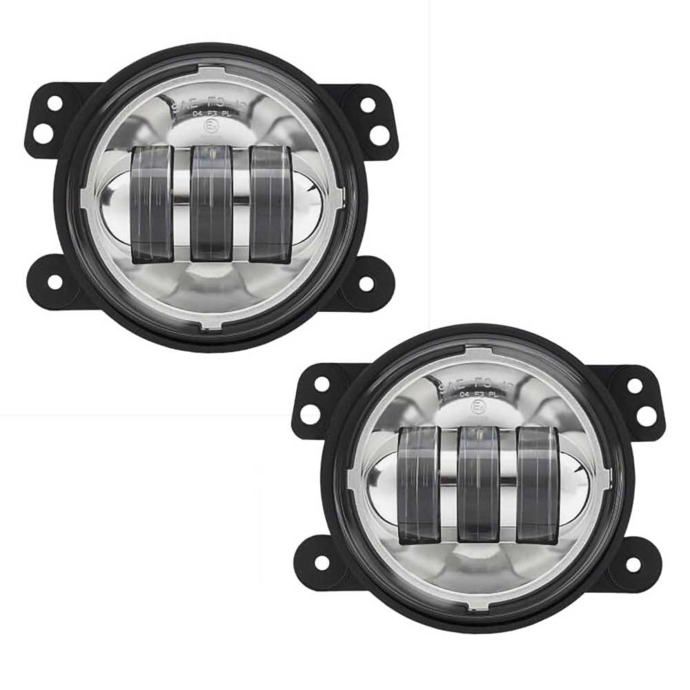 Lampy przeciwmgielne LED okrągłe chrom 4,5" JW Speaker 6145 J Series - obrazek 3