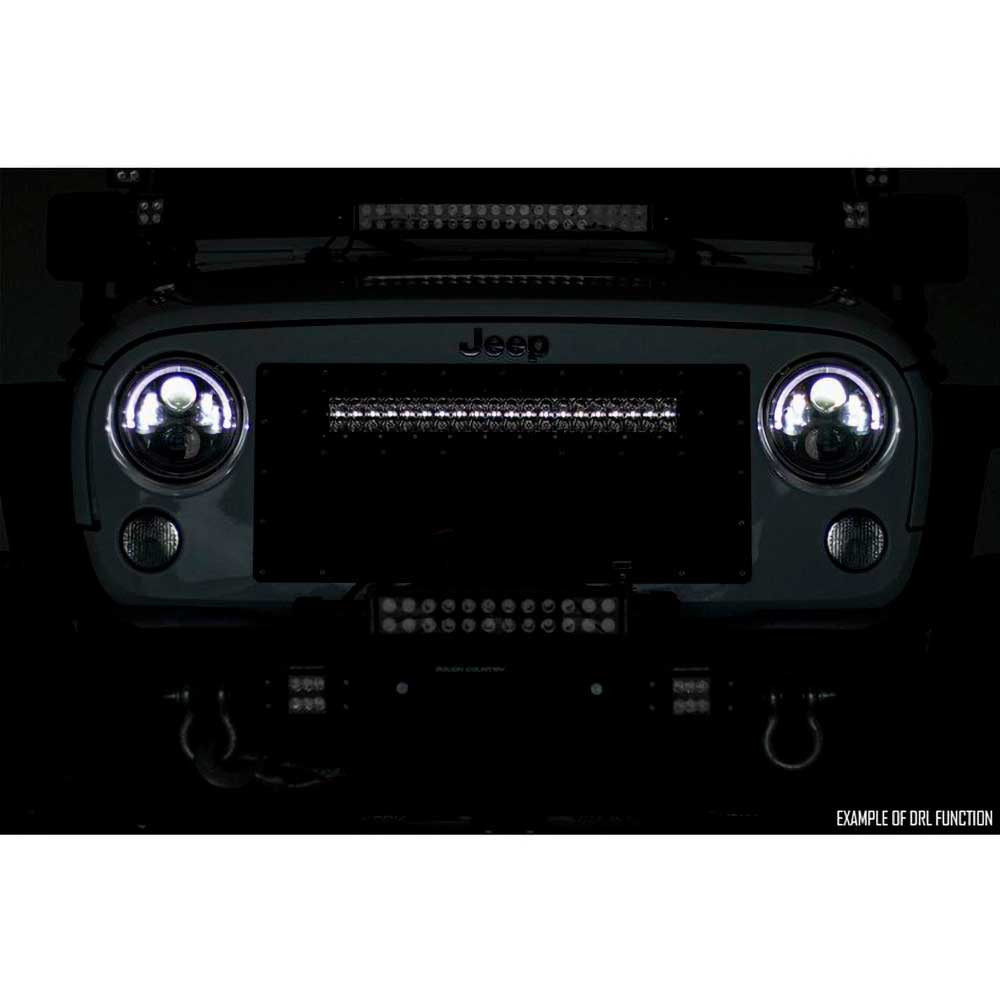 Listwa LED 30" podwójna zakrzywiona amber DRL spot/flood Rough Country Black Series - obrazek 7