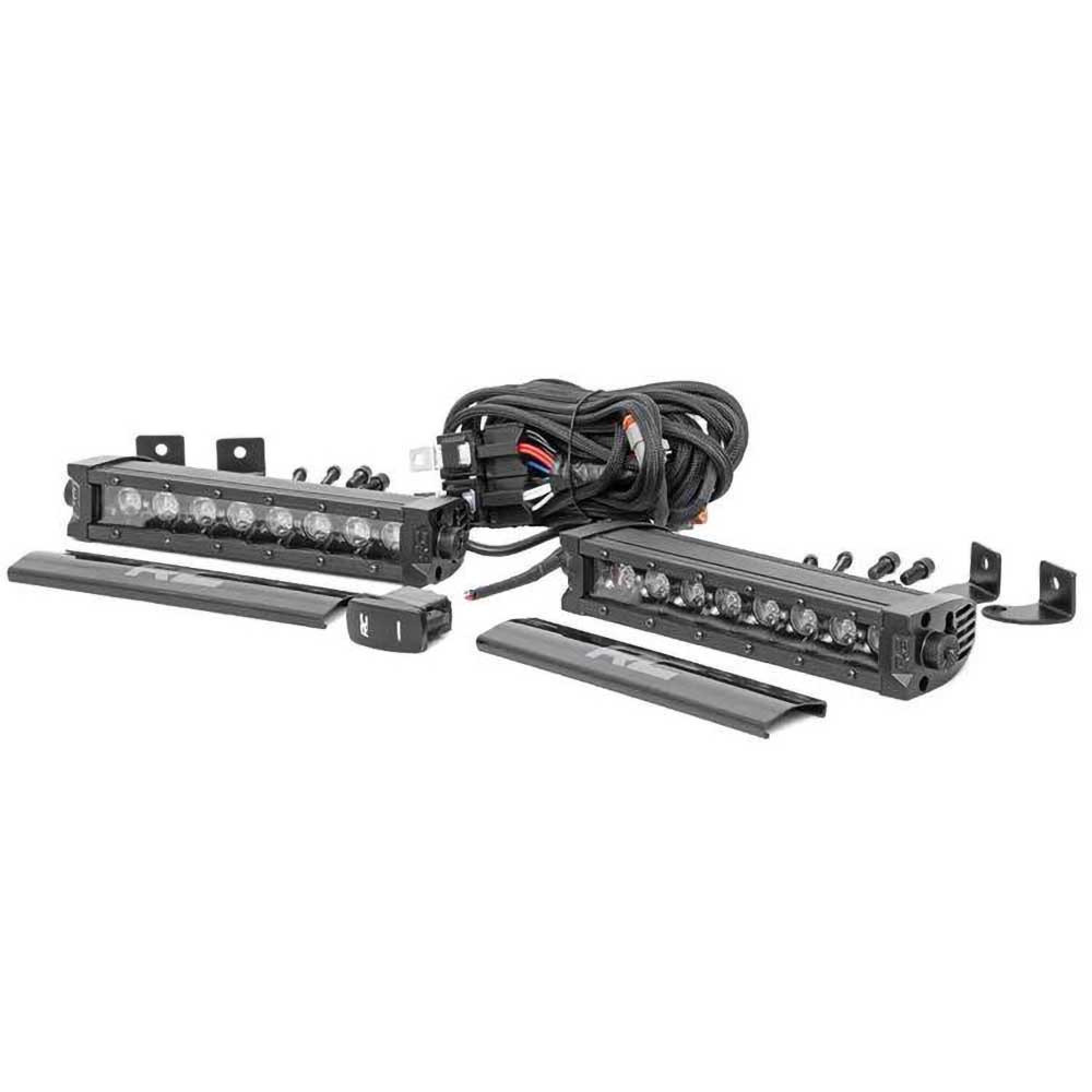Listwy LED 8" pojedyncze white DRL spot Rough Country Black Series
