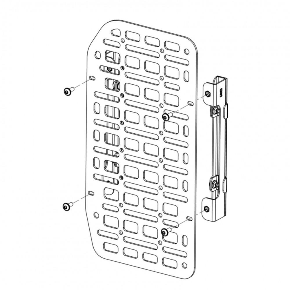 Mały panel MOLLE na drzwi Bison Gear - Image 4
