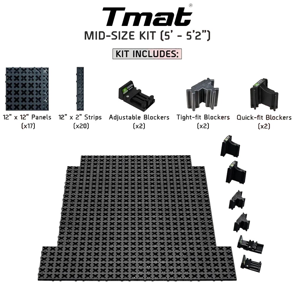 Mata ochronna z organizerem na pakę 5'-5'2" Tmat