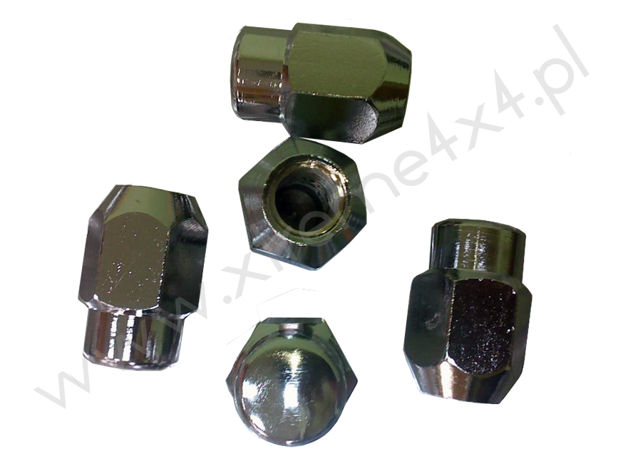 Nakrętki chrom zamknięte felgi alu/stal 14x1,5 35mm klucz 21