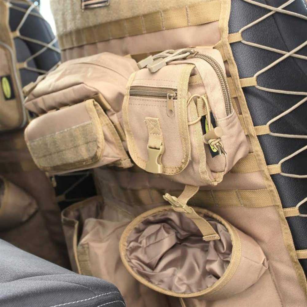 Pokrowce na oparcie foteli uniwersalne przód coyote tan Smittybilt G.E.A.R. - obrazek 4