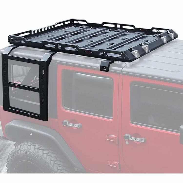 JEEP WRANGLER JK 2007- 2018 BAGAŻNIK DACHOWY Z DRABINKĄ STALOWY - obrazek 2