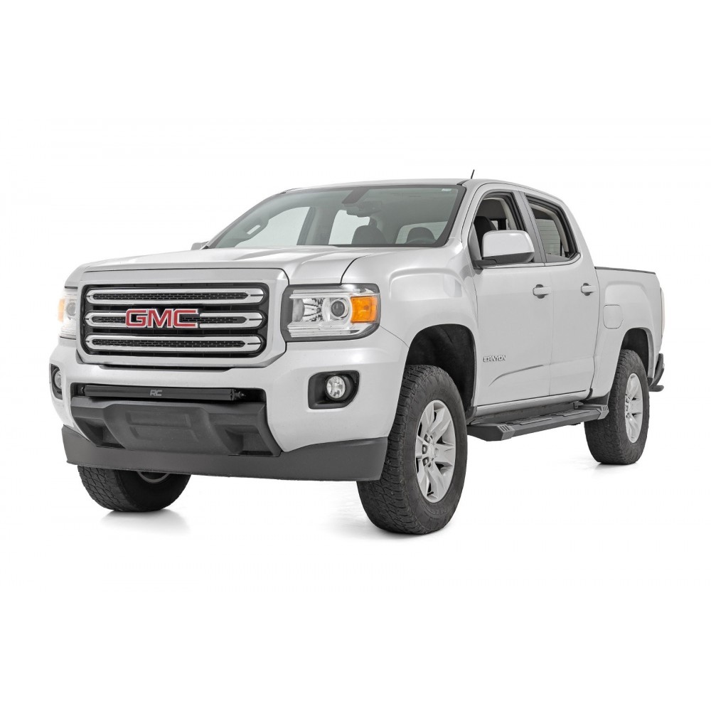 Progi, stopnie boczne aluminiowe Rough Country HD2 Crew Cab - obrazek 2