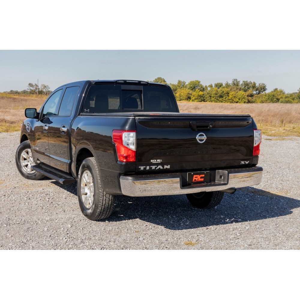 Progi, stopnie boczne aluminiowe Rough Country HD2 Crew Cab - Image 5