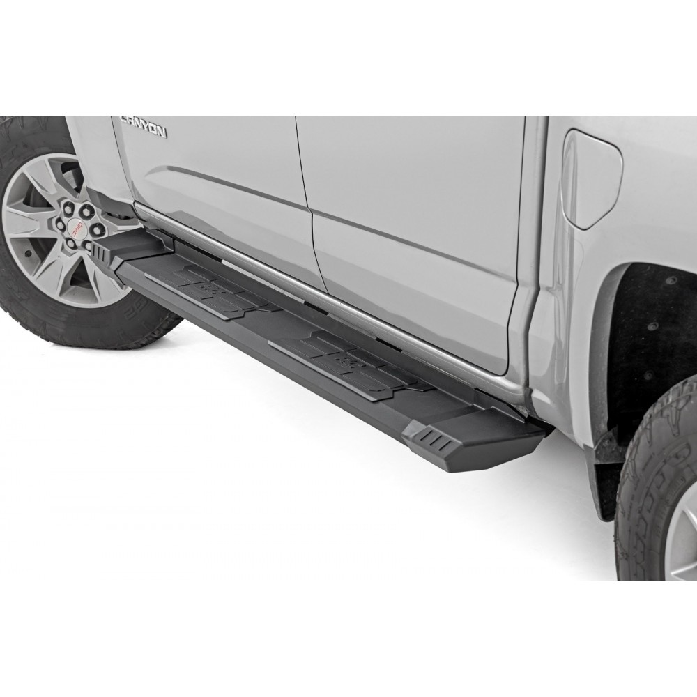 Progi, stopnie boczne aluminiowe Rough Country HD2 Crew Cab - obrazek 3