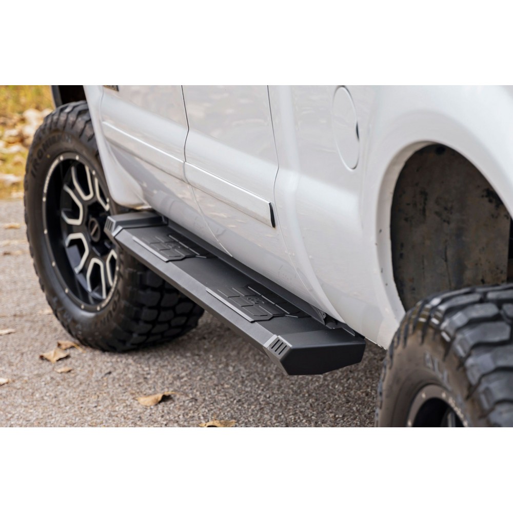 Progi, stopnie boczne aluminiowe Rough Country HD2 Crew Cab - Image 6