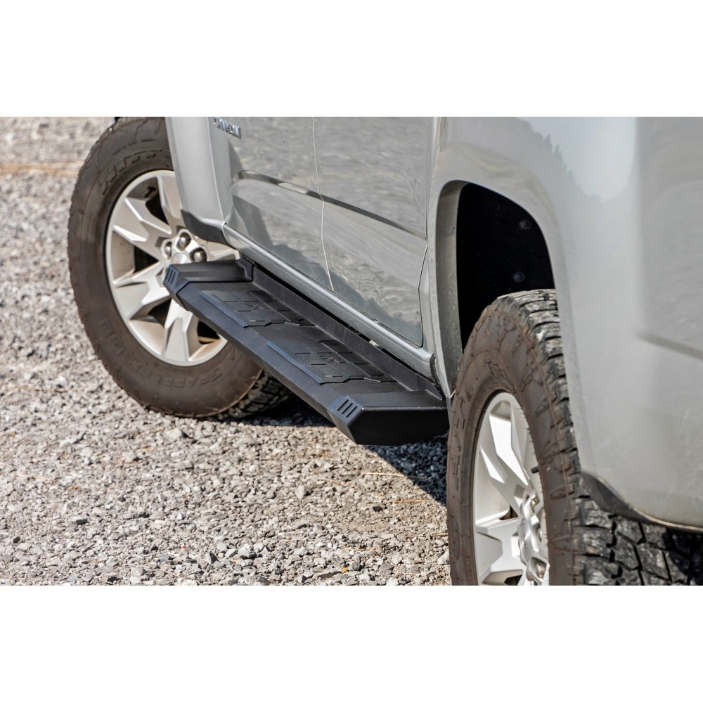 Progi, stopnie boczne aluminiowe Rough Country HD2 Crew Cab - obrazek 4