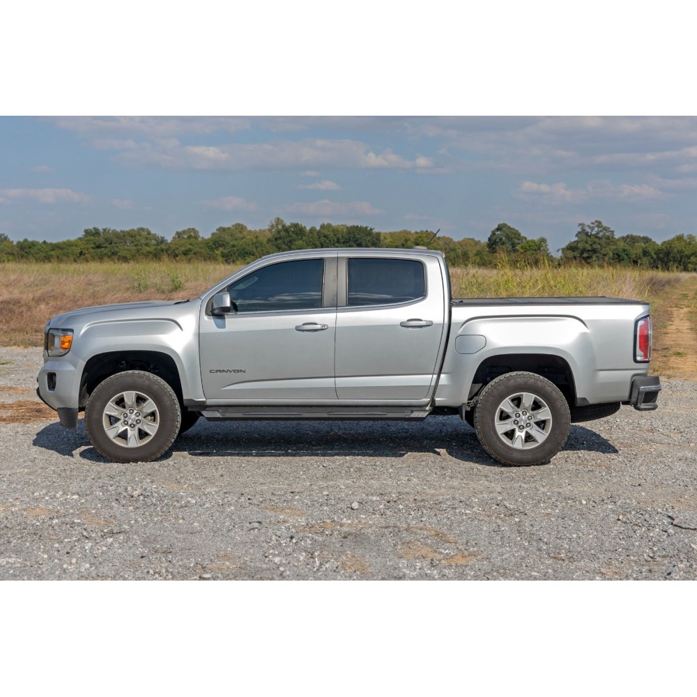 Progi, stopnie boczne aluminiowe Rough Country HD2 Crew Cab - obrazek 5