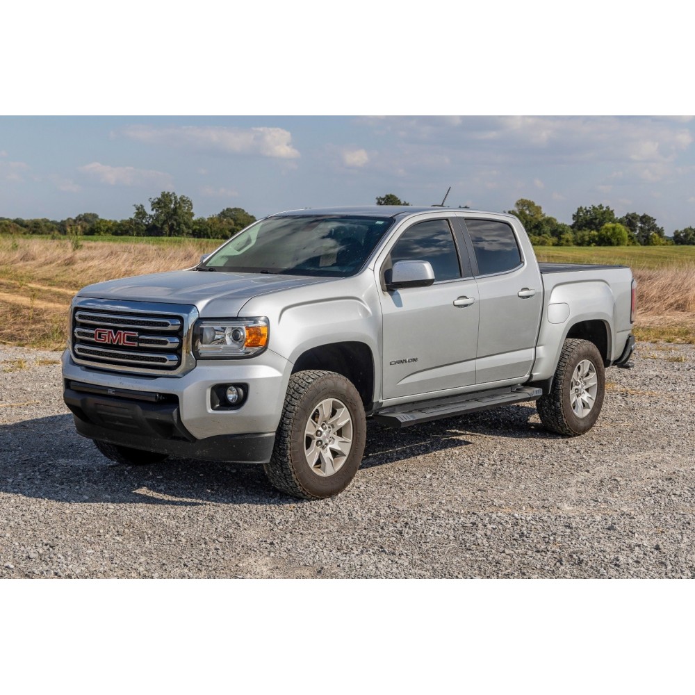 Progi, stopnie boczne aluminiowe Rough Country HD2 Crew Cab - obrazek 6