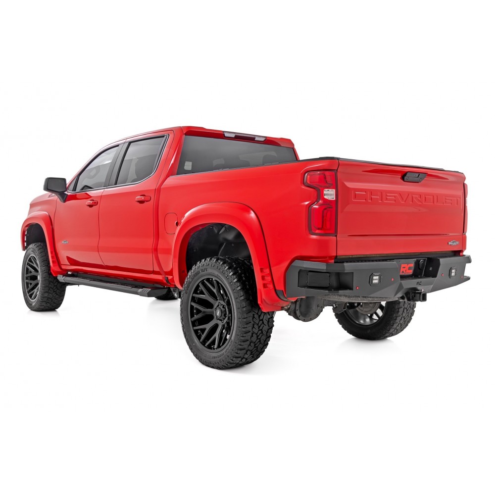 Progi, stopnie boczne aluminiowe Rough Country HD2 Crew Cab - Image 3