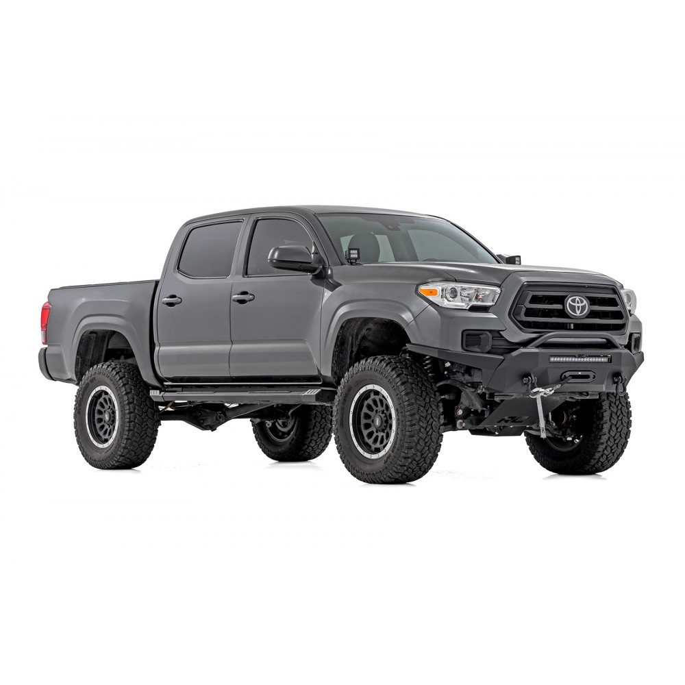 Progi, stopnie boczne aluminiowe Rough Country HD2 Double Cab - Image 4