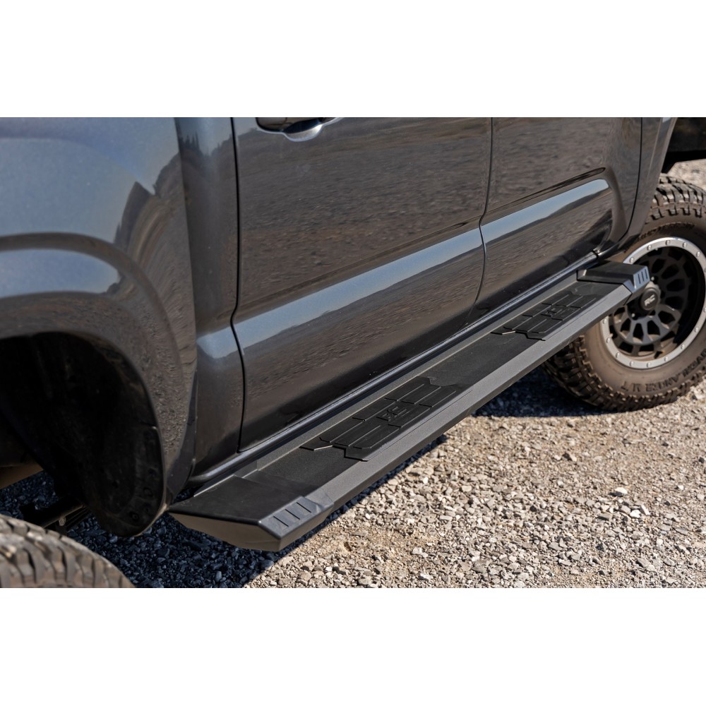 Progi, stopnie boczne aluminiowe Rough Country HD2 Double Cab - Image 6