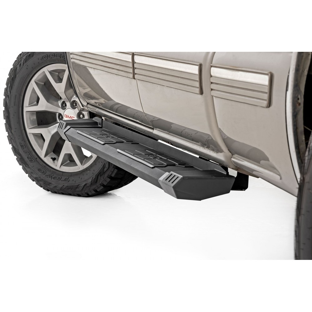 Progi, stopnie boczne aluminiowe Rough Country HD2 Extended Cab - Image 2