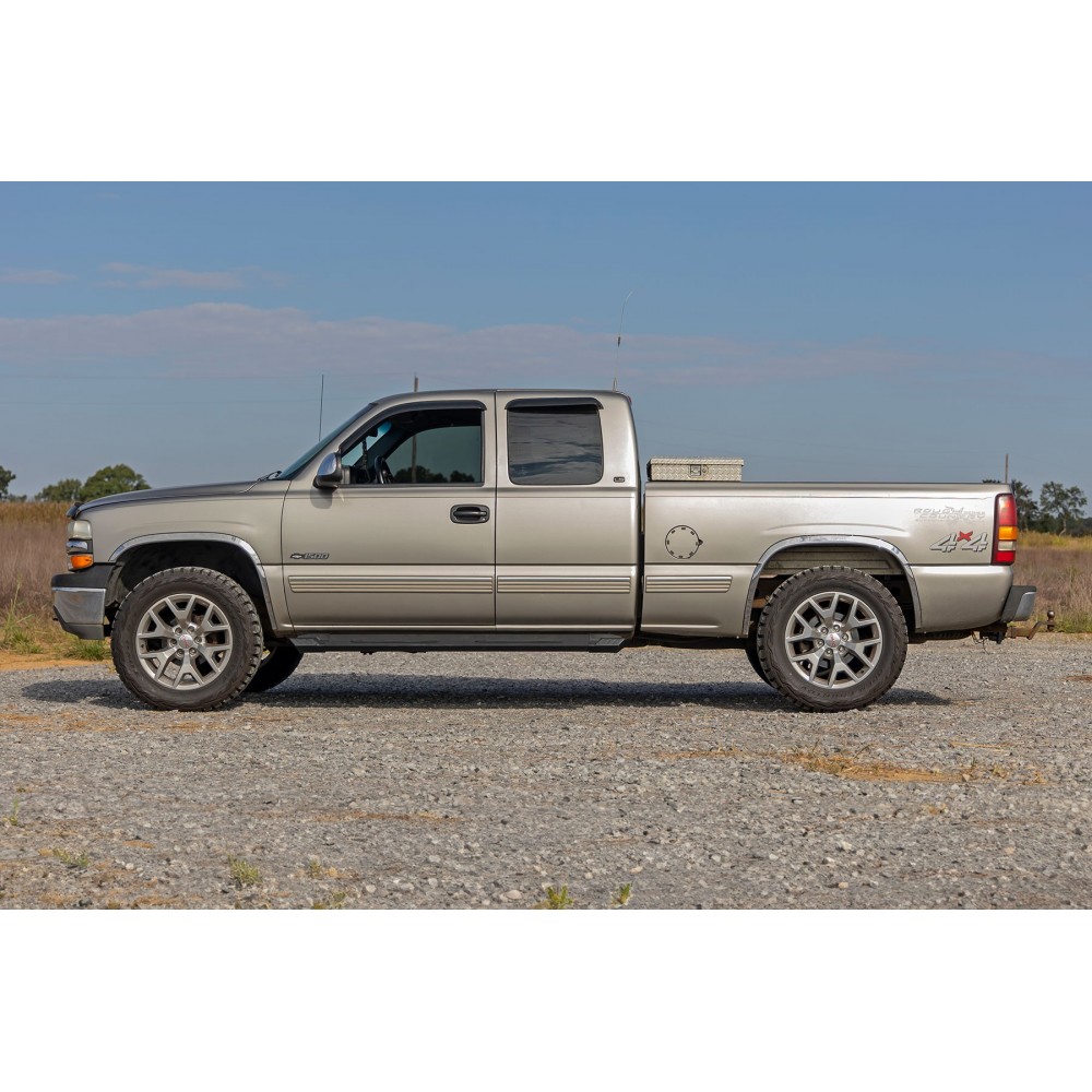 Progi, stopnie boczne aluminiowe Rough Country HD2 Extended Cab - Image 6